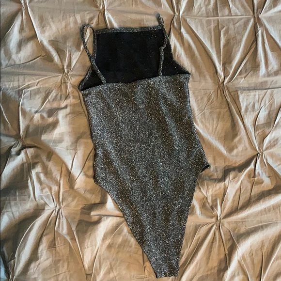 Silver Sparkly Bodysuit - Picture 2 of 4